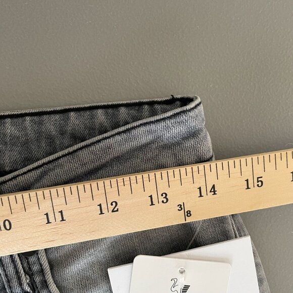 Sandrine Rose Womens 28 Jeans Gray Distressed High Rise Skinny Denim Grunge - Picture 9 of 11